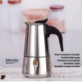 thumbnail image 2 of Cafetera Moka DeeKleen de acero inoxidable de 6 tazas, 2 of 9