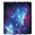 thumbnail image 6 of Galaxy Cool Outer Space Shower Curtain for Bathroom Decor 72Wx72H Nebula Universe Blue Starry Planets Magical Mysterious Fantasy Art Printed Fabric Polyester Waterproof 12 Pack Plastic Hooks, 6 of 6