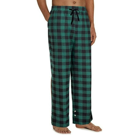 

Pajama Pants Elastic Waist Drawstring Plaid Loose Pajama Trousers for Home