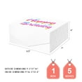 thumbnail image 4 of JINMING Happy Birthday Gift Box, White Box, Small Box, Magnetic Box for Birthday, 9x6.5x3.8 inches, 4 of 7