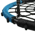 thumbnail image 3 of 40 inches Spider Web Round Tree Swing with Adjustable Ropes, 2 Carabiners, Black, 3 of 8