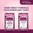 thumbnail image 2 of Toallitas limpiadoras con retinol antienvejecimiento y vitaminas A y E, 2 of 8