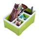thumbnail image 3 of Caja de almacenamiento multifuncional para artículos pequeños de escritorio, organizador de papelería y cosméticos (verde), 3 of 3