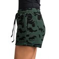 thumbnail image 4 of Nlife Women Camouflage Print Elastic Drawstring Pockets Baggy Shorts, 4 of 5