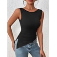 thumbnail image 7 of PRETTYGARDEN Womens Ruched Tank Tops Summer Sleeveless Slim Fit T Shirts Blouses Going Out Y2K Fashion Clothes, 7 of 7