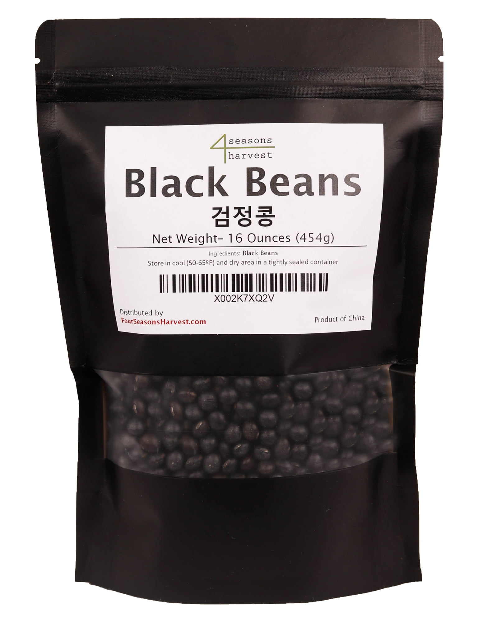 Four Seasons Harvest Dried Black Turtle Beans (검정콩) 16oz