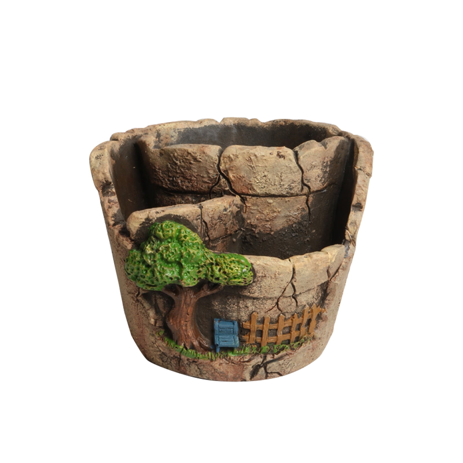 Home Decor Succulent Pot With Drainage Hole Indoor Flower Plant Micro  Landscape - Walmart.com