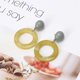 thumbnail image 5 of Pendientes geométricos irregulares para mujer, joyería retro, 56978-GD, 5 of 5