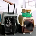 thumbnail image 2 of Venta caliente de plástico para transportar mascotas, portátil, de viaje, transpirable, para gatos y perros, caja de aire para transporte, 2 of 5