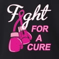 thumbnail image 6 of Wild Bobby Breast Cancer Awareness Fight for a Cure Fight Support Front and Back Women Tee, Black, Medium, 6 of 6