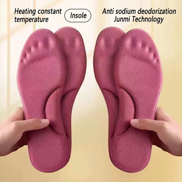 Plantillas térmicas autocalentadas para pies, almohadillas gruesas de espuma viscoelástica para zapatos, deportivas, calzado de invierno