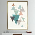 thumbnail image 2 of Designart ' Geometric hexagons Pattern V ' Transitional Framed Canvas, 2 of 3