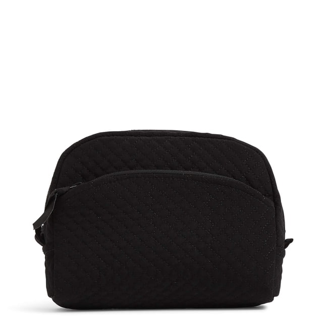 Bolsa organizadora de maquillaje cosmético Vera Bradley de microfibra negra
