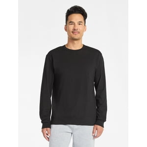 Athletic Works Men's Cotton Long-Sleeve Tee