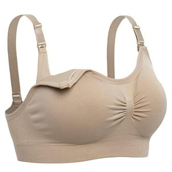 Women's Maternity Pregnancy Seamless Breastfeeding Bras No Underwire