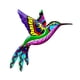 thumbnail image 2 of Estatua de arte de pared,arte de la pared estatua de colibrí de metal decoración al aire libre,colgante pared escultura jardín decoración valla,decoración de pared colibrí adornos, 2 of 9