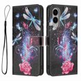 thumbnail image 1 of YX-2501 For Samsung Galaxy S25 Edge Case Pattern Printing PU Leather Wallet Phone Cover with Lanyard, 1 of 5
