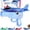Blue, variant on Yippzo Cute Dinosaur Airplane Launcher Toy, 8'' Foam Glider Plane Flying Toys, Fun Outdoor Flying Catapult, Easy to Launch Foam Aircraft, Party Favors