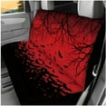 thumbnail image 3 of Pzuqiu 14 Pcs Set Daily Holiday Sport Auto Interior Sets Covers Front and Rear Seat Cover for Cars Steering Wheel Seat Strap Pads Armrest Cushion Pad Headrest Coasters Keychain Red Black Bats, 3 of 7