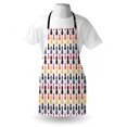 thumbnail image 4 of Tropical Apron, Pattern of Pineapples in Exotic Hipster Style Jungle Fruits Graphic Image, Unisex Kitchen Bib with Adjustable Neck for Cooking Gardening, Adult Size, Multicolor, by Ambesonne, 4 of 4