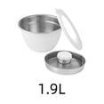 thumbnail image 2 of Leak Proof Stainless Steel Bowl For Tableware – 4 Piece Mixing And Serving Bowls With Lids For Kitchen Restaurant And Outdoor Use And Turquoise Table Runner Dining Room Table Setting round Small Table, 2 of 3
