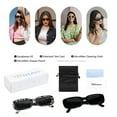 thumbnail image 7 of TINHAO 2 Pairs Sunglasses for Women Men Trendy Retro Rectangle Sunglasses with Polarized UV 400 Protection Party Sunglasses, 7 of 7