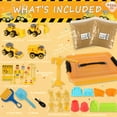 thumbnail image 4 of KiddiTouch Construction Toys Sensory Bin, Kids Play Sand Kit with 4 Trucks and 3.3lbs Magical Sand, Pretend Play Beach Sandbox, Gifts for Boys Ages 3-5+, 4 of 8