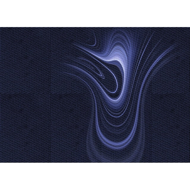 Ahgly Company Machine Washable Indoor Rectangle Transitional Night Black Area Rugs, 7' x 10'