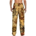 thumbnail image 3 of Disketp Vintag Ancient Sailboats Men'S Pajama Pants - Ultra Soft Fleece Sleep And Lounge Pants (Size: S-Xxl), 3 of 9