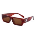 thumbnail image 1 of Nuevas Gafas De Sol X-print Para Hombres Y Mujeres Pequeñas Gafas Cuadradas Punk Personalidad Moda Vintage Gafas De Ojos Marcos, 1 of 4