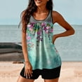 CFLVAEK Swim Suit for Women 2025 Two Piece Tummy Control Tankini Bathing Suits Modest High