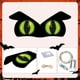 thumbnail image 4 of Ojos luminosos colgantes de madera para Halloween, luces LED para decoración festiva, 4 of 5