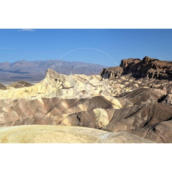 Zabriskie Point in Death Valley National Park, California, Scenic Unframed Photographic Print Wall Art by demerzel21 Sold by ArtCom