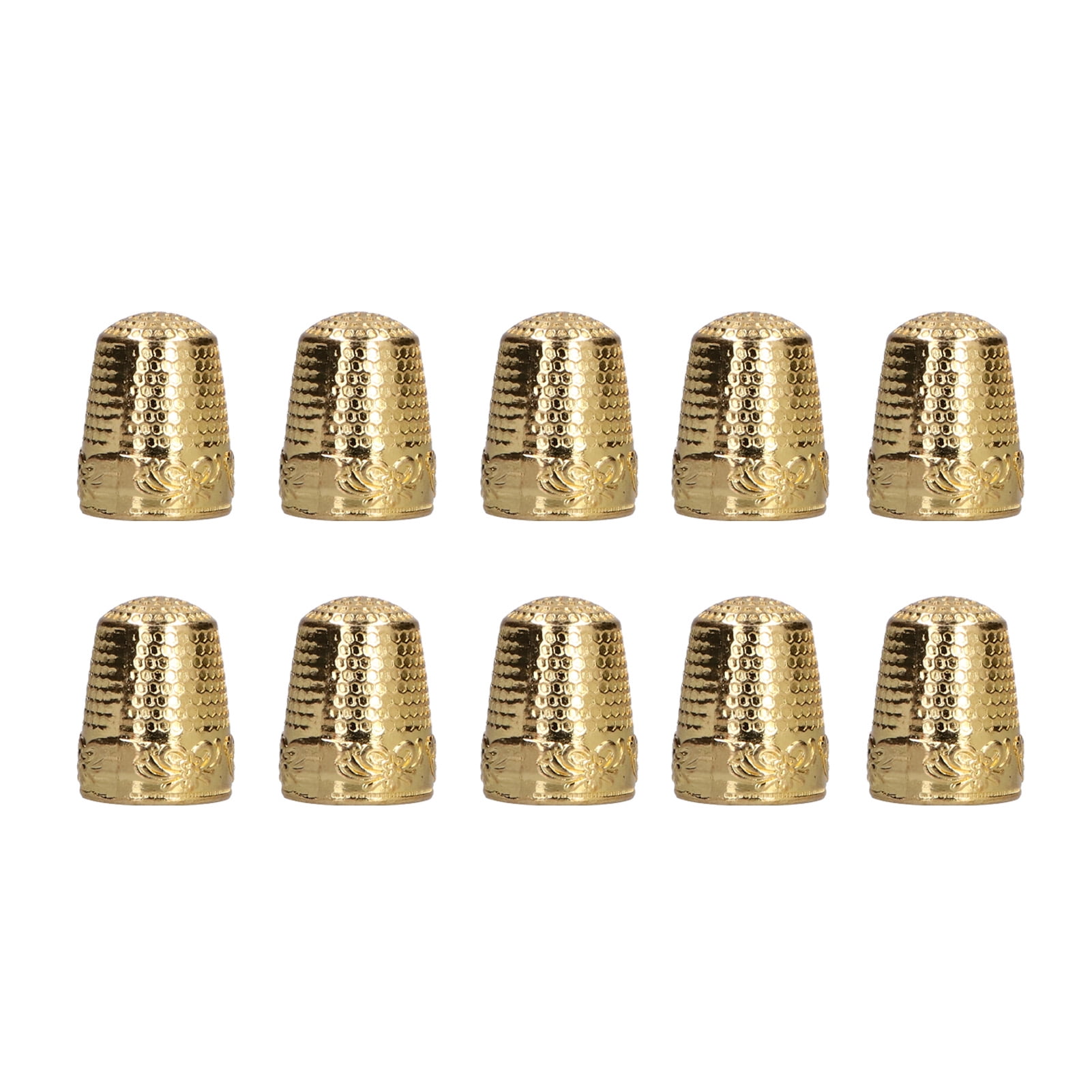 5Pcs Silicone Thimble Tip Hollowed Out Breathable Freely for Withnail Diy  Sewing Needlework Accessory (Random Color)