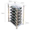 thumbnail image 6 of 52Pi 6-Layers Cluster Case for Raspberry Pi, Pi Rack Case with Raspberry Pi Heatsinks Stackable Case Stack Enclosure for Raspberry Pi 4/3/2 Model B,Raspberry Pi 3 Model B+ (Clear), 6 of 7
