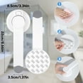 thumbnail image 2 of Bocaoying 2 Pack Baby Toilet Lock, Baby Proof Toilet Seat Lock, Toddler Proof Toilet Lock, Toddler Safety Toilet Lock with Adhesive Fit for Most Toilet Lid, Suit Baby Aged 1-3, 2 of 7