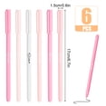thumbnail image 1 of OFFCUP - Bolígrafos rollerball, 6 unidades, tinta líquida, bolígrafos de gel, de secado rápido, para estudiantes, adultos, papelería, material escolar y de oficina (rosa), 1 of 7