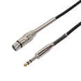 thumbnail image 3 of 6.35 Adaptador De Micrófono - 0.3 Metros 1/4 '' TRS 6.5 Mm Esté A XLR Adaptador de sonido Cable Del Micrófono Del Al Baoblaze Cable estéreo XLR a 3 pines, 3 of 8