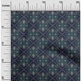 thumbnail image 1 of oneOone Cotton Poplin Fabric Damask|Leaves & Floral Block Print Sewing Fabric BTY 56 Inch Wide, 1 of 4