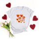 thumbnail image 2 of Camiseta de mujer Camisetas divertidas y lindas de manga corta Camiseta de otoño Hearth Love Camiseta de regalo Tops Blusa Regalo para parejas Pompotops hfajkhk124729, 2 of 5
