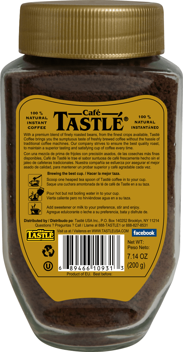 Cafe Tastle Original Instant Coffee, 7.14 oz