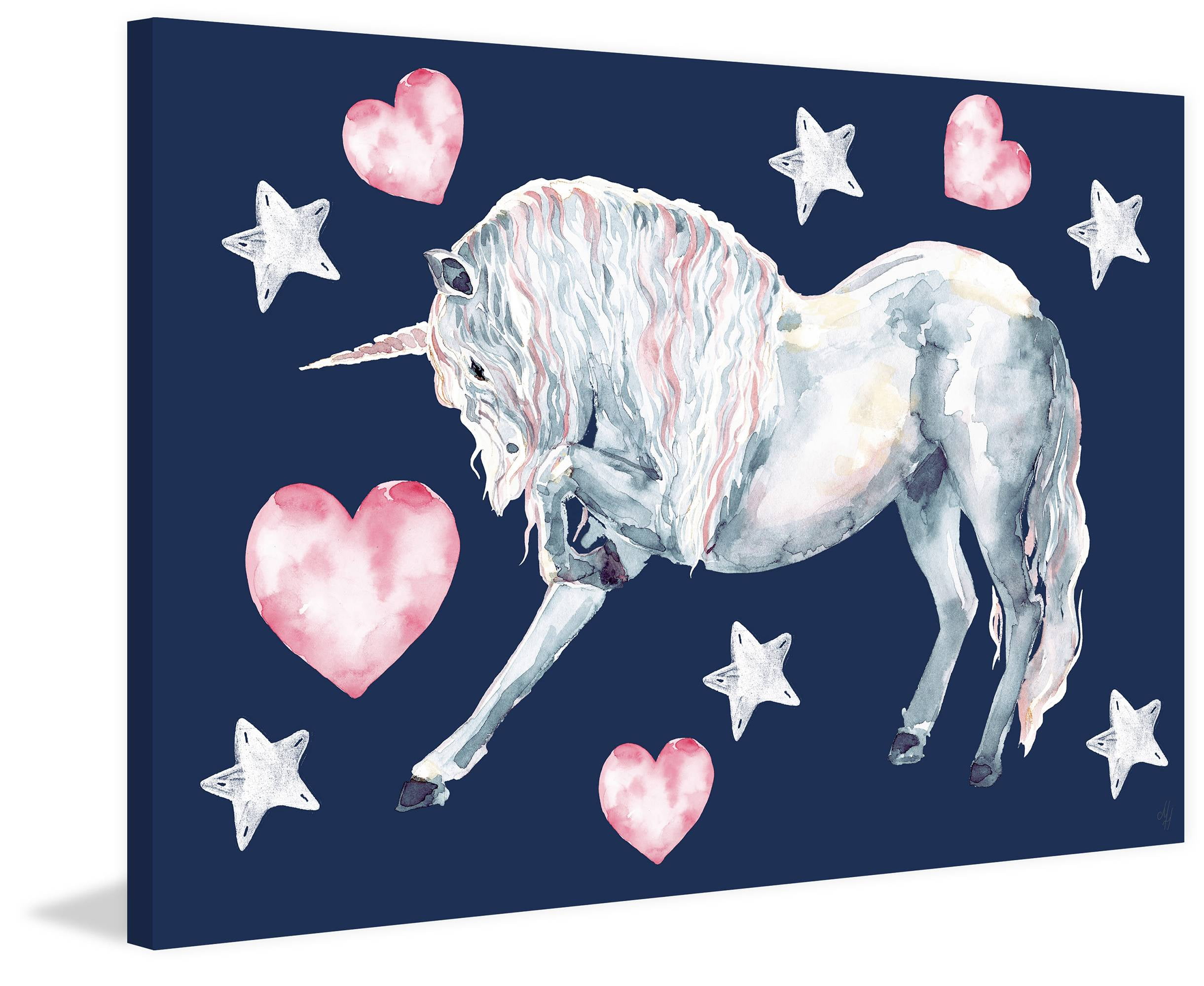 Marmont Hill Superstar Unicorn Canvas Wall Art