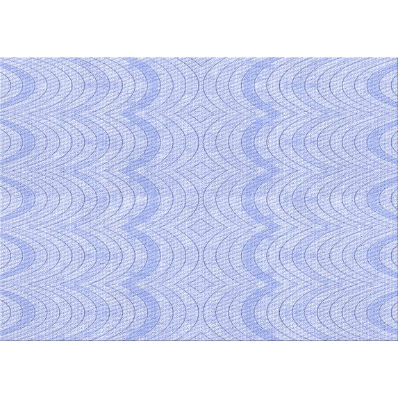 Ahgly Company Indoor Rectangle Patterned Heavenly Blue Area Rugs, 7' x 9'