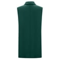thumbnail image 4 of Tanghaowl Womens Vests Lightweight, Women Fashion Long Buckle Casual Temperament Sleeveless Riding Heart Vest Outerwear Green XL, 4 of 6