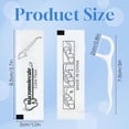 thumbnail image 2 of Individually Wrapped Dental Floss Picks Bulk Disposable Flossing Sticks Teeth Cleaning and Oral Care Travel Size Dental Tooth Floss Pack for Hotels, Weddings, Guests & Business Single Use (500 Pack), 2 of 4