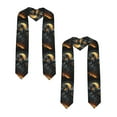 thumbnail image 2 of Hirioo Full Moon Black Dragon for 72" Graduation Shawl Stole Unisex Adults Graduation Sash Honor Graduation Stole for High School and College-Sharp Corner, 2 of 7