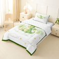 thumbnail image 2 of Homewish Cartoon Dragon Twin Comforter Sets,Lovely Animal Bedding Set,White,Reversible,2 Pieces,1 Comforter and 1 Pillowcase, 2 of 7