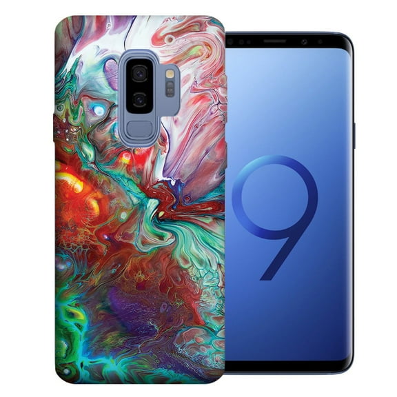 MUNDAZE For Samsung Galaxy S9 Plus Oil Painting Design 8 TPU Gel Phone Case Cover