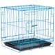thumbnail image 1 of Jaula plegable con inodoro para perros, caniches, perros pequeños y medianos, gatos, conejos y mascotas (azul), 1 of 5