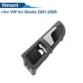 thumbnail image 4 of Mango de puerta interior trasera izquierda del lado del pasajero para VW para Skoda 2001-2008 Mango de puerta interior gris cromo 1 Pc, 4 of 6
